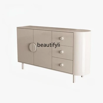 Сервант Morandi кремового цвета, небольшая квартирная бытовая перегородка, Современная минималистичная настенная входная корпусная мебель
