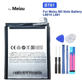 Высококачественный Аккумулятор для Meizu, версия L, M3 Note, L681H, Версия M, M681H, 4000 мАч, Аккумулятор для телефона BT61
