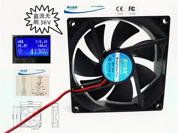 Новый Pengda Blueprint 9025 9225 Бесщеточный вентилятор охлаждения постоянного тока с преобразованием частоты 36 В 0,144 а, 9 см
