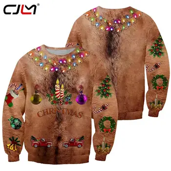 3D Принт Crewneck Большой Размер Повседневная Мода Мужчины/женщины Интересные Костюмы На Заказ Рождественский Пуловер Дизайн Вечерние Свитер Дропшиппинг