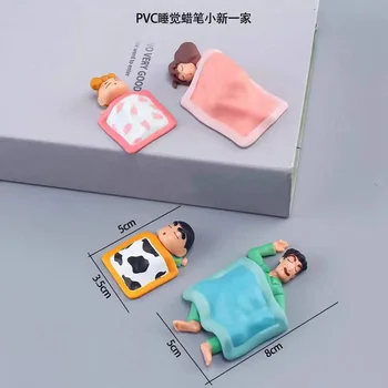 Сонная версия Crayon Shin-chan и его семьи, поза для сна Crayon Shin-chan, украшения для автомобиля, украшения для рабочего стола