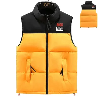 Мужская хлопковая куртка ROCK SHOX, мужская пуховая куртка без рукавов в стиле хип-хоп, мужская зимняя модная утепленная мужская одежда