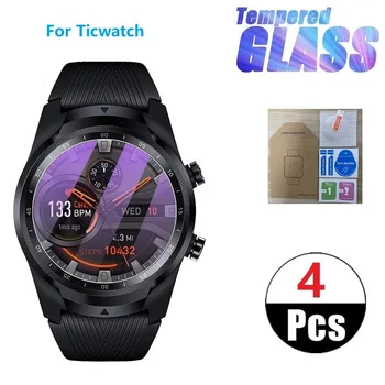 4 шт Смарт-часов, пленка из закаленного стекла для Ticwatch Watch Pro 3 GPS Ultra Watch, защитный экран, защита для часов