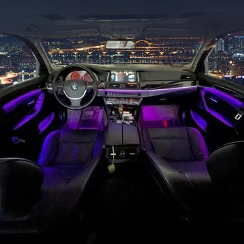 Современный дизайн Автомобильные аксессуары 64-цветная светодиодная система освещения Освещение атмосферы в помещении Универсальное