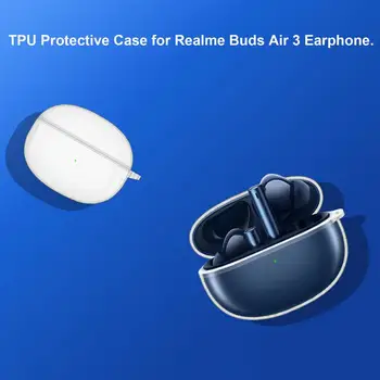 Прозрачные чехлы из ТПУ для беспроводных наушников ForRealme Buds Air 3 Blue-tooth Защитный чехол для наушников ForRealme Airbuds 3 Skin Bumper Shell
