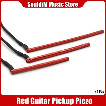 Красный пьезо-звукосниматель под седлом для акустики или гавайской гитары 40 мм/50 мм/65 мм