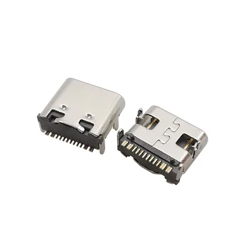 20шт Разъем USB Type C 16 Контактный разъем SMT Порт зарядки Разъем для пайки печатной платы USB C