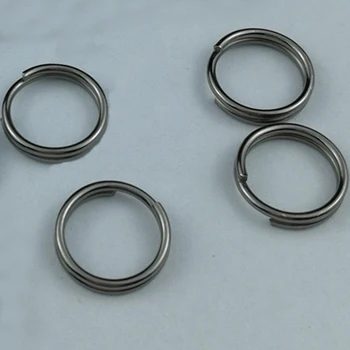 30ШТ EDC Инструмент для кемпинга, 10 мм разъемное кольцо для ключей, цепочка, металлический проволочный круг, аксессуары для творчества 