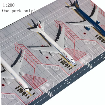 Модель взлетно-посадочной полосы пассажирского самолета в аэропорту в масштабе 1/200, 35x45 см, ПВХ, парковочный фартук для авиалайнера, игрушки для показа сцен самолетов