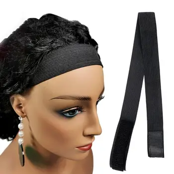 Лента для крепления парика Широкая черная высокоэластичная противоскользящая лента для фиксированного парика для парикмахерской