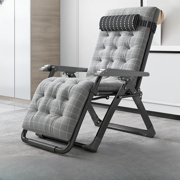 Ротанговое складное кресло для отдыха, кресло для отдыха на садовой террасе середины века, Эргономичные шезлонги, мебель для дома YQ50LC