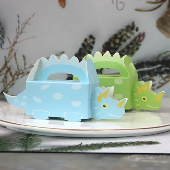 50 шт. Коробка конфет в форме динозавра, подарочные коробки для вечеринки с динозаврами на день рождения ребенка, принадлежности для вечеринки с динозаврами