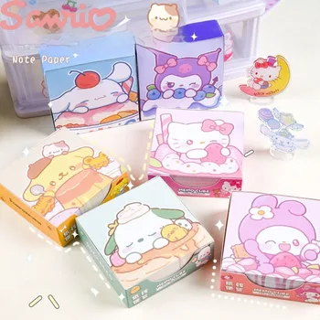 250 Листов / упаковка Sanrio Блокнот Hello Kitty Kuromi My Melody Наклейка Не Наклеивающиеся Заметки Дневник Для Скрапбукинга Школьные Принадлежности
