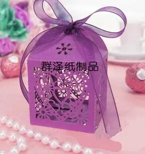 100 шт./лот бумага выдалбливают сердце коробка конфет свадебная вечеринка подарочная коробка шоколадная бумажная коробка