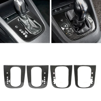 Для VW Golf 6 MK6 2010 2011 2012 2013 Автомобильная центральная консоль из углеродного волокна, панель переключения передач, рамка, накладка