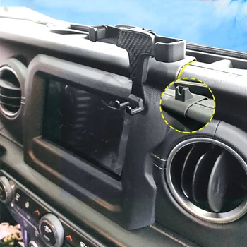 Подходит для Jeep Wrangler JL 2018-2020 Автомобильные аксессуары Сажа автомобильное вентиляционное отверстие подставка для мобильного смартфона Поддержка телефона 1 комплект