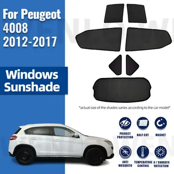 Для Peugeot 4008 2012-2017 Магнитный солнцезащитный козырек, автомобильный солнцезащитный козырек, шторы на лобовом стекле, летний солнцезащитный козырек на окне, Автоаксессуары