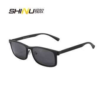 БРЕНД SHINU прогрессивные мультифокальные очки для чтения с магнитной клипсой солнцезащитные очки для мужчин, очки по рецепту, поляризованные