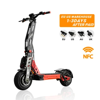 HEZZO 60 В 8000 Вт Электрический внедорожный скутер F9 40ah Литиевая батарея двухмоторный ЕС Склад NFC Escooter Толстая шина 100 км/ч ЖК-дисплей