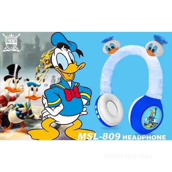 Новые детские беспроводные Bluetooth-наушники Disney Donald Duck MSL-809 со стереозвуком Hi-Fi, плюшевые гарнитуры с микрофоном из аниме-мультфильма