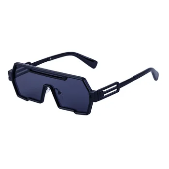 2024 Новые модные Классические солнцезащитные очки в стиле панк, Мужские И женские Солнцезащитные очки из сплава, Высококачественные Цельные очки Унисекс, оттенок UV400 Gafas De Sol