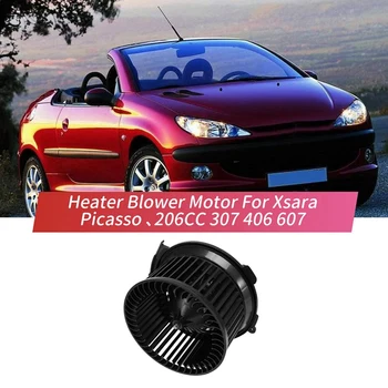1 Шт. Черный Двигатель Вентилятора Автомобильного Обогревателя С Кондиционером Для Citroen Xsara Picasso Peugeot 206CC 307 406 607