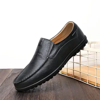 Мужская обувь Doug размера Плюс 2023, Модные Дышащие Лоферы в Корейском стиле, Повседневная социальная обувь для Умных парней на четыре сезона