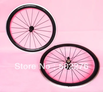 Полностью карбоновый дорожный велосипед Обод велосипеда 700C с легированной тормозной поверхностью-Решающая колесная пара 50 мм