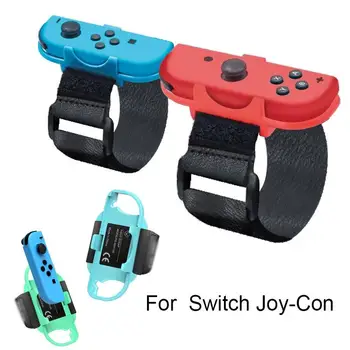 2шт Регулируемый игровой браслет-ремешок для контроллера Switch Joy-Con, браслет для танцев на запястье, повязка для OLED-аксессуаров Switch