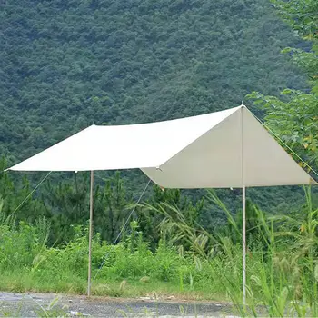 Палатка для кемпинга, брезентовое укрытие от солнца, солнцезащитный козырек, тент для пеших прогулок в саду.
