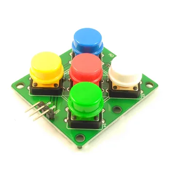 Клавиатура AD Имитирует аналоговую кнопку пятиклавишного модуля для платы расширения датчика Arduino