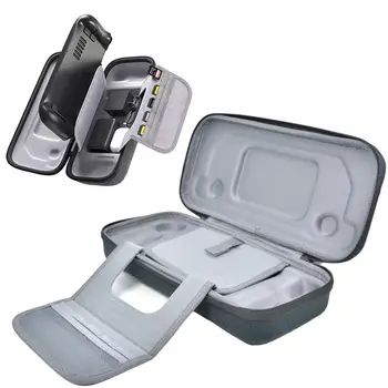 Чехол для переноски консоли Steam Deck с защитным жестким корпусом, переносная сумка для хранения с мягкой подкладкой, карманы для SD-карт