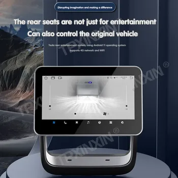 Экран заднего Кондиционера Android11 8,2 Дюйма Для Tesla Model3/Y Intelligent Control Entertainment Screen 4G WiF Carplay Auto