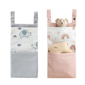 67JC Многофункциональная детская кроватка, сумка для подгузников, сумка для хранения игрушек, портативная сумка для хранения подгузников, несколько карманов, органайзеры-держатели