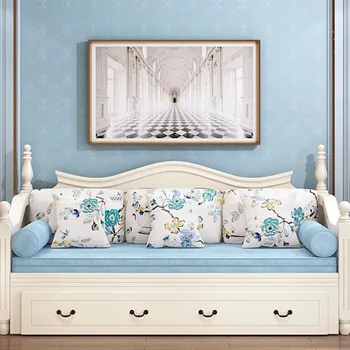 Эластичный диван с высокой спинкой из белого поролона, Симпатичный Маленький диван для отдыха Loveseat, Дизайнерская массивная мебель для гостиной Salon Meuble