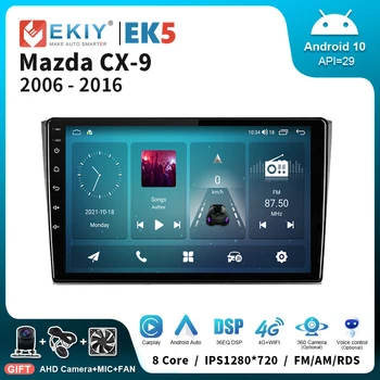 EKIY EK5 1280*720 Автомобильный радиоприемник Android Для Mazda CX-9 CX 9 CX9 2006-2016 Carplay Авто Стерео GPS Навигация мультимедийный видеоплеер
