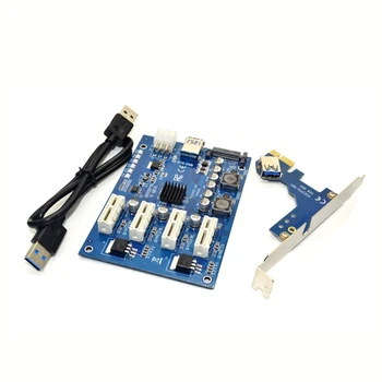 Твердый конденсатор платы расширения Dropship PCI-E X1 - 4PCI-E X16 Обеспечивает дополнительную стабильность работы