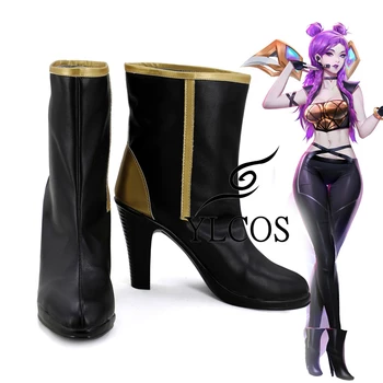 Игра LOL KDA Kaisa/ ботинки для косплея, обувь для вечеринки в честь Хэллоуина для женщин и девочек, сшитая на заказ