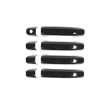 Накладки на наружные дверные ручки, Отделка экстерьера, Аксессуары для Chevy Silverado GMC Sierra 2014-2020, ABS Черный