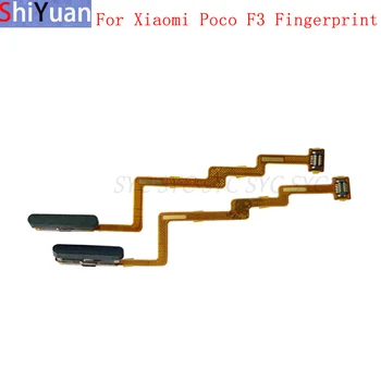 Кнопка датчика отпечатков пальцев, лента для гибкого кабеля для Xiaomi Poco F3, кнопка включения, сенсорный датчик, Гибкие запасные части