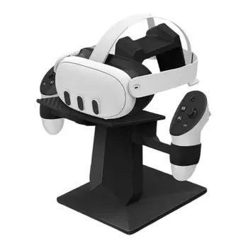 Держатель для дисплея виртуальной реальности, станция для хранения гарнитур Quest 3 VR, Принадлежности для хранения с устойчивым основанием для большинства гарнитур виртуальной реальности стандартного размера