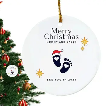 Новые украшения со знаками Рождественской елки, Веселое Украшение Рождественской елки с надписью 