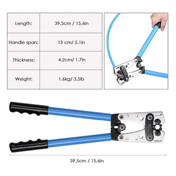 Портативный инструмент для обжима кабеля HX-50B Профессиональные клеммы, щипцы, плоскогубцы, режущие инструменты для ручек