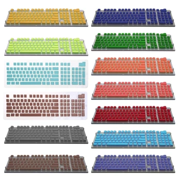 108 Клавиш RGB-Двухцветные Полупрозрачные Колпачки для ключей Gateron/ Cherry/ Kailh Mechanical