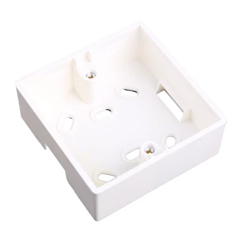 Настенная распределительная коробка из белого ПВХ, встраиваемая в электрическую розетку, Монтажная коробка настенного выключателя 86-го типа для защиты от