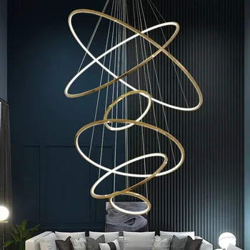Nordic home decor столовая Подвесной светильник освещение в помещении лестничный светильник подвесной светильник люстра лампы для гостиной