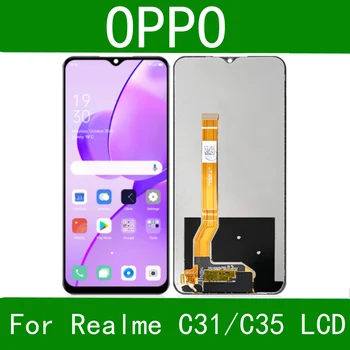 Оригинальный Экран Для OPPO Realme C35 RMX3511 ЖК-дисплей С Сенсорной панелью Дигитайзер Для Замены дисплея Realme C31 RMX3501