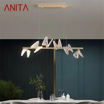 ANITA Nordic Butterfly люстра, светильники, современные подвесные светильники для дома, светодиодные для лестничного холла