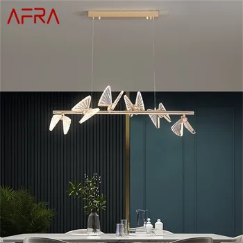AFRA Nordic Butterfly люстра, светильники, современные подвесные светильники, домашняя светодиодная подсветка для лестничного холла