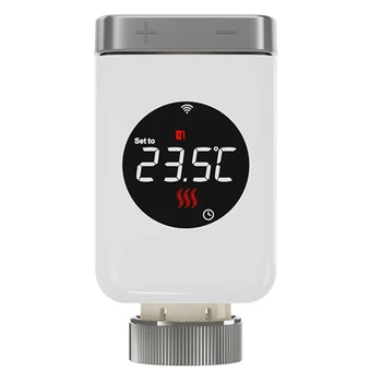 Клапан радиатора с термостатической головкой Пластиковый Регулятор температуры нагрева привода клапана радиатора для Alexa Google Home
